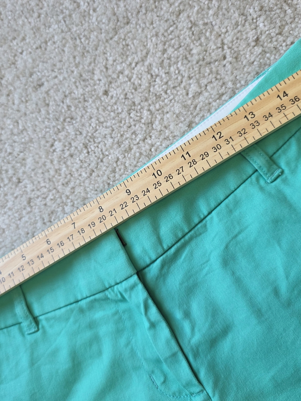 J. Crew Cotton Teal Aqua Chino Bermuda Shorts Size 4 - Picture 4 of 9